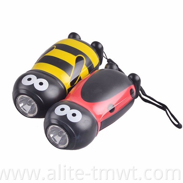 ultra bright 0.5W led dynamo hand press torch tiger head flashlight for promotion